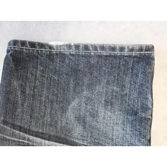 VINTAGE REDEMPTION DENIM Y2K MENS Tapered Jeans Blue SIZE 48X32 Embroidered Logo - Picture 8 of 13